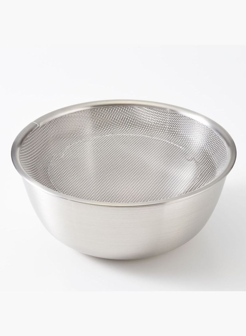 Stainless Steel Bowl, Dia. 22 x H 9.5 cm, L, Silver