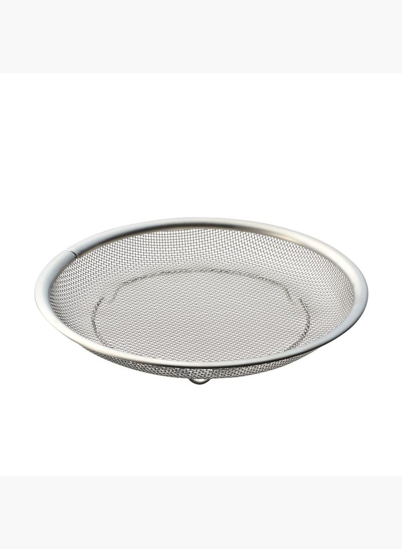 Stainless Flat Colander, Dia. 19 x H 3 cm, Silver