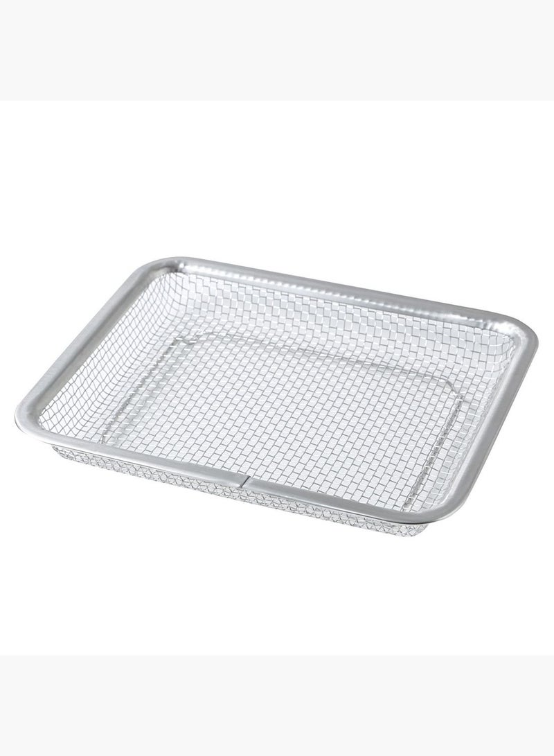 Stainless Mesh Tray, W 21 x D 17 x H 3 cm, S, Silver