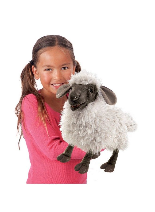 Bleating Sheep Hand Puppet Plush Gray/Multicolor