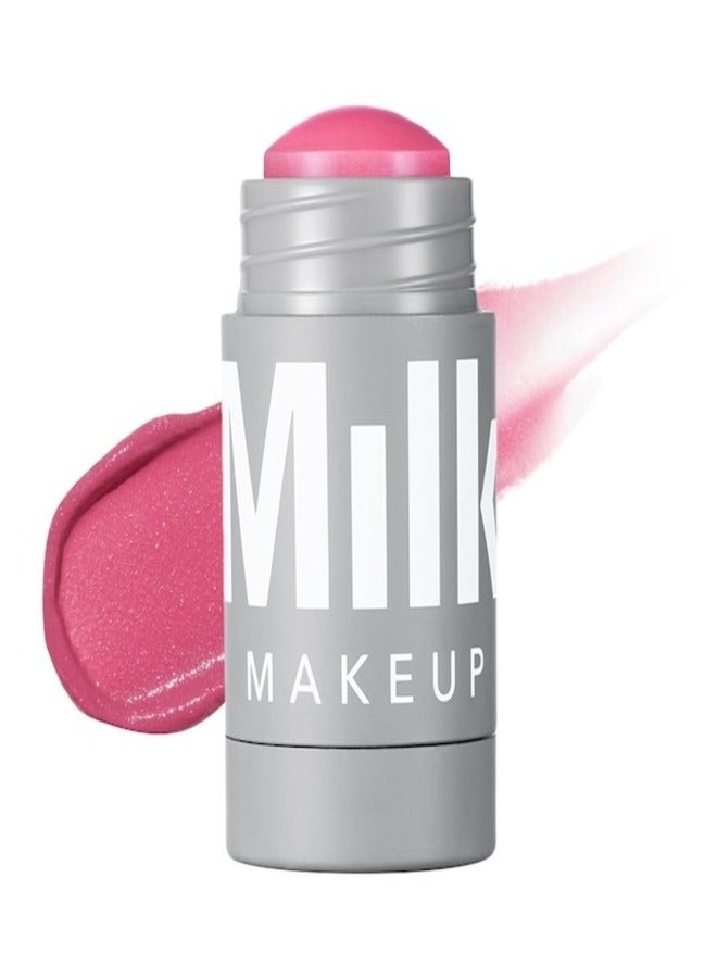 Milk Makeup Lip and Cheek Tint - Pigmented Cream Stick - Natural Vegan Formula - 6ml (Rally - Mauve with Shimmer)