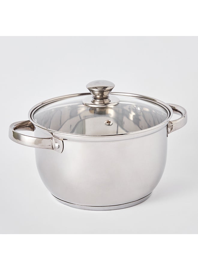 Stilo Stainless Steel Casserole with Lid 26 x 14.5 x 26 cm