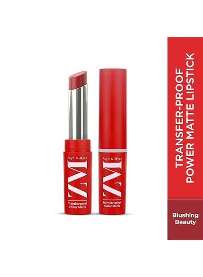 Transfer-Proof Power Matte Lipstick Blushing Beauty