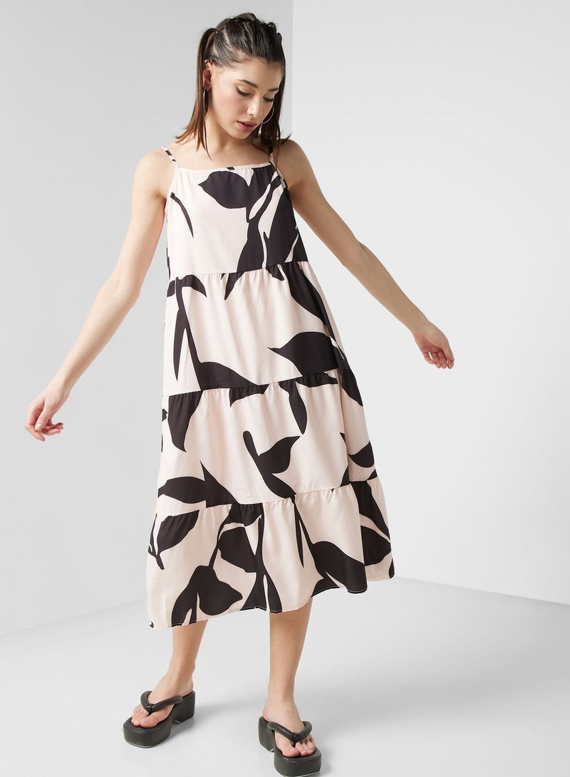 Strapy Printed Dress