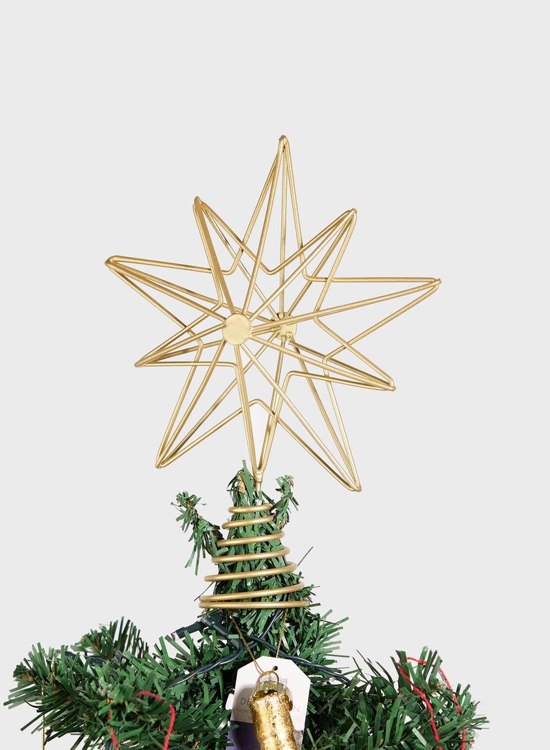 Tree Topper - Gold 3D Wire Star