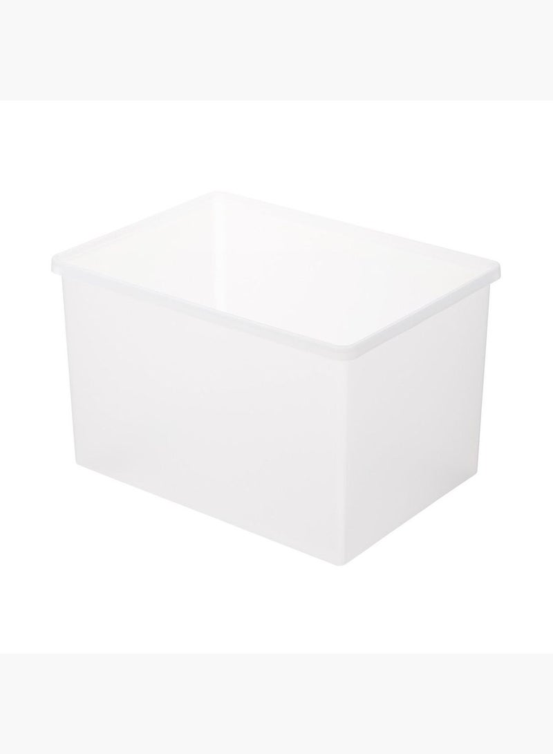 Polypropylene Deep and Wide Storage Box, Wide, W 50.5 x D 37 x H 31.5 cm