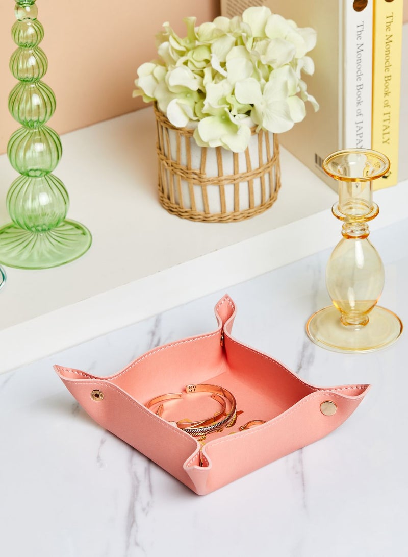 Hayati Leather Catchall Tray With Gift Box