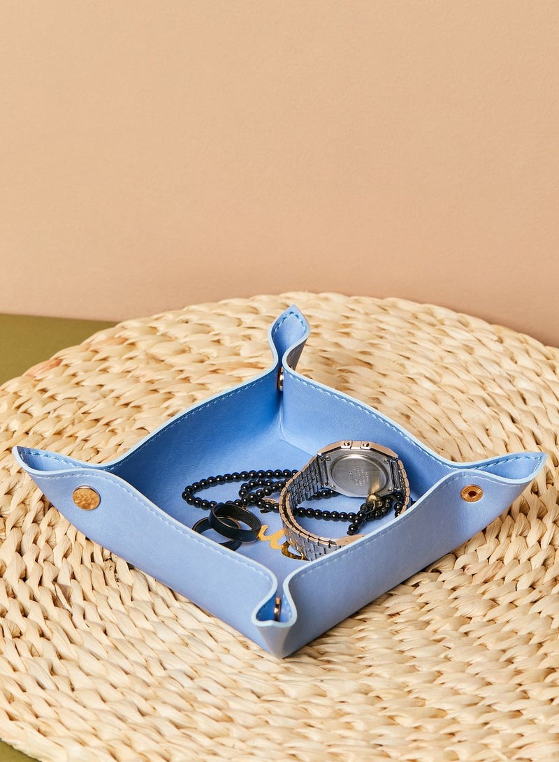Omri Leather Catchall Tray With Gift Box
