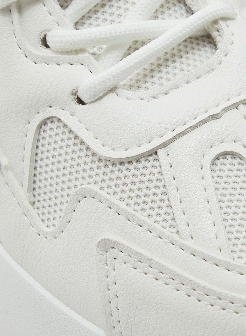 Pink Trim Sneakers