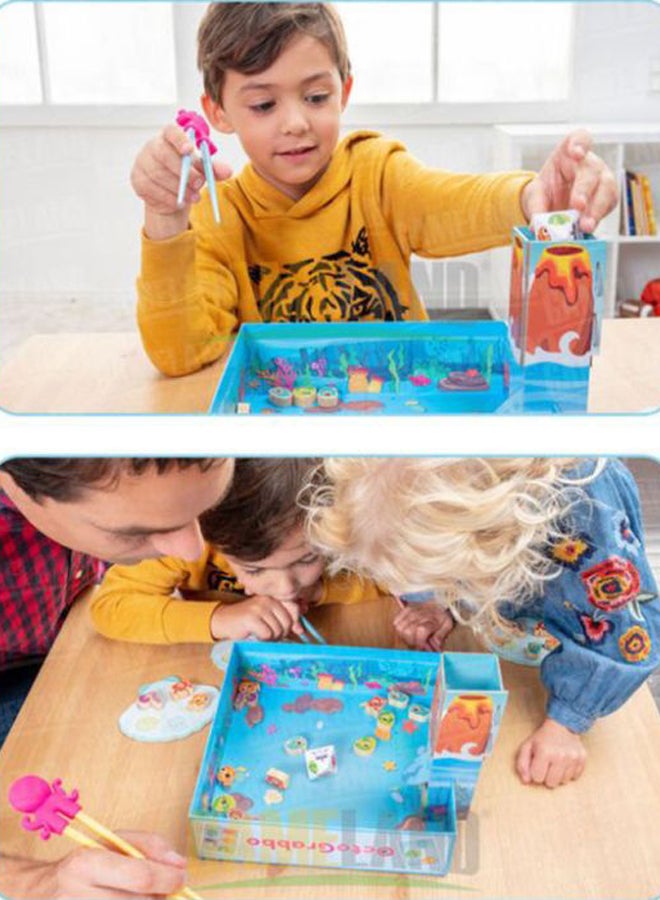 Small Octopus Dinner Children's Teaching Chopsticks Hand Eye Coordination Early Education Toys 23.5cm