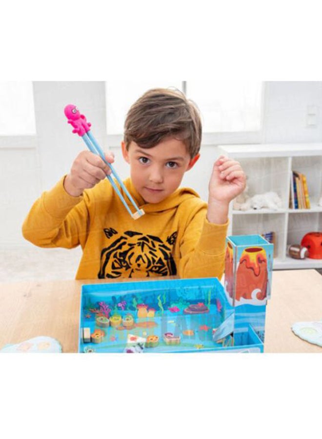 Small Octopus Dinner Children's Teaching Chopsticks Hand Eye Coordination Early Education Toys 23.5cm