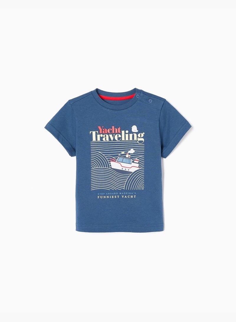 Zippy Cotton T-Shirt For Baby Boys Yacht