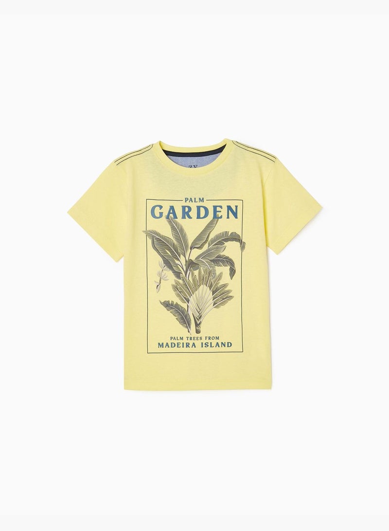 Zippy Cotton T-Shirt For Boys Palm Garden