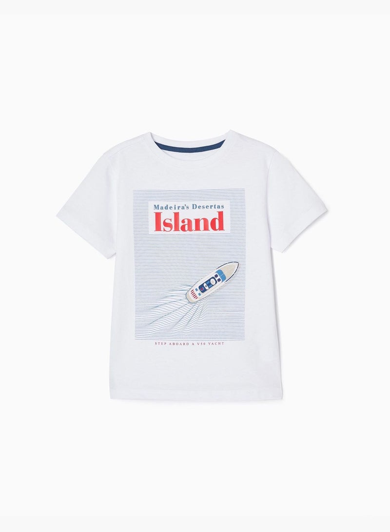 Zippy Cotton T-Shirt For Boys Island