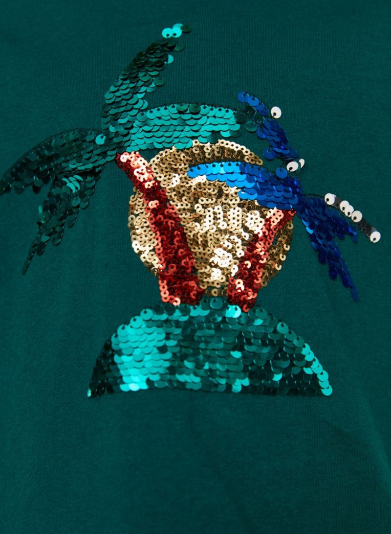 Kids Sequined Palm T-Shirt
