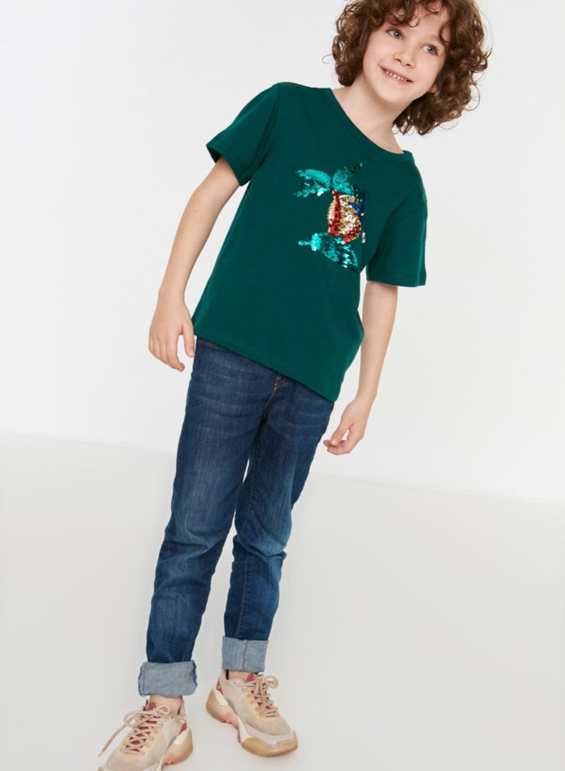 Kids Sequined Palm T-Shirt