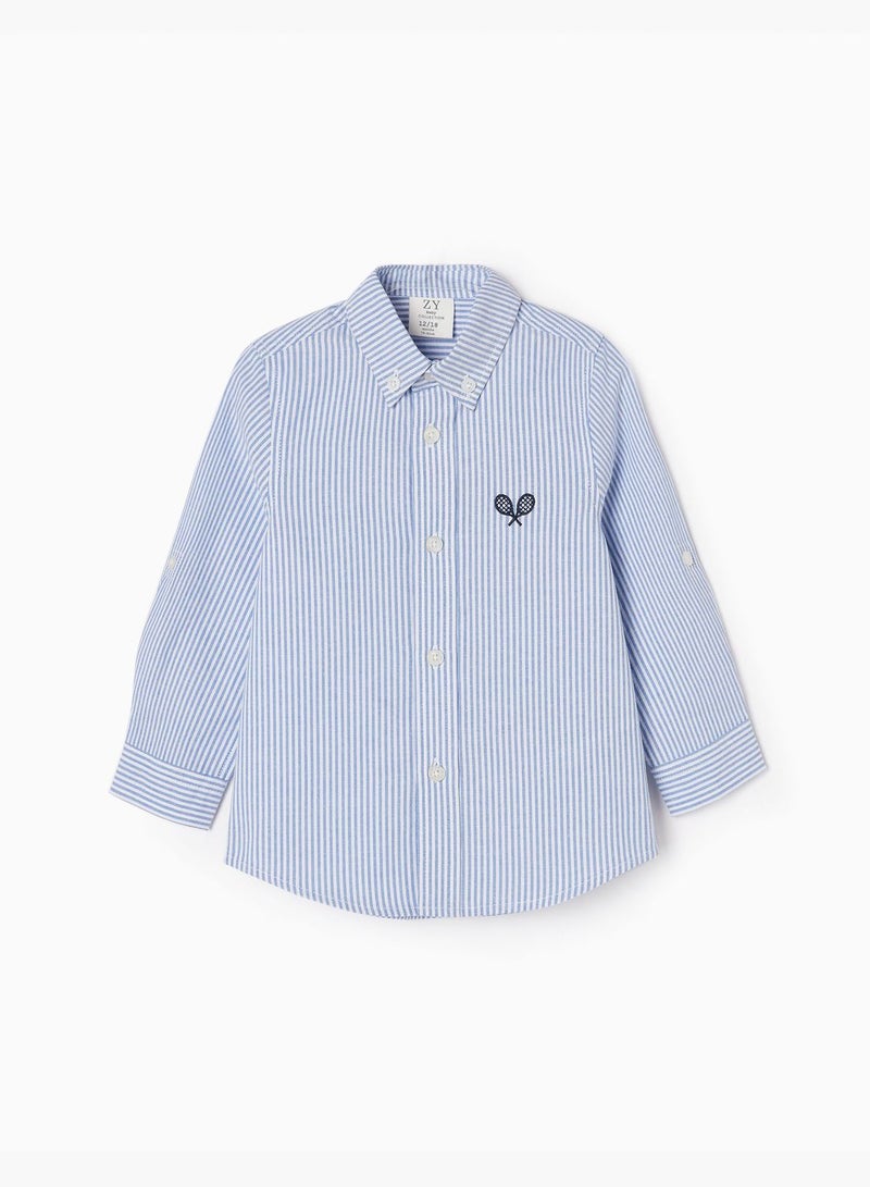 Zippy Striped Shirt In Cotton For Baby Boys