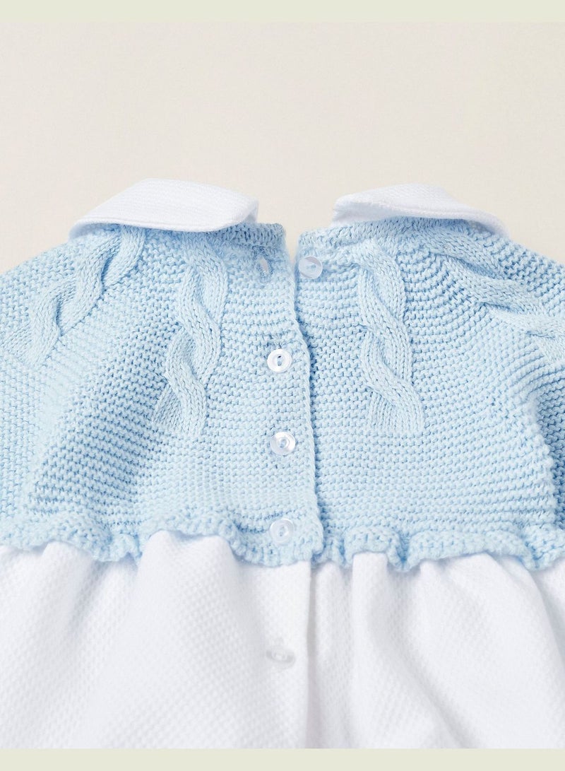 Zippy Plaid Dual Fabric Jumpsuit For Newborn Baby Boys