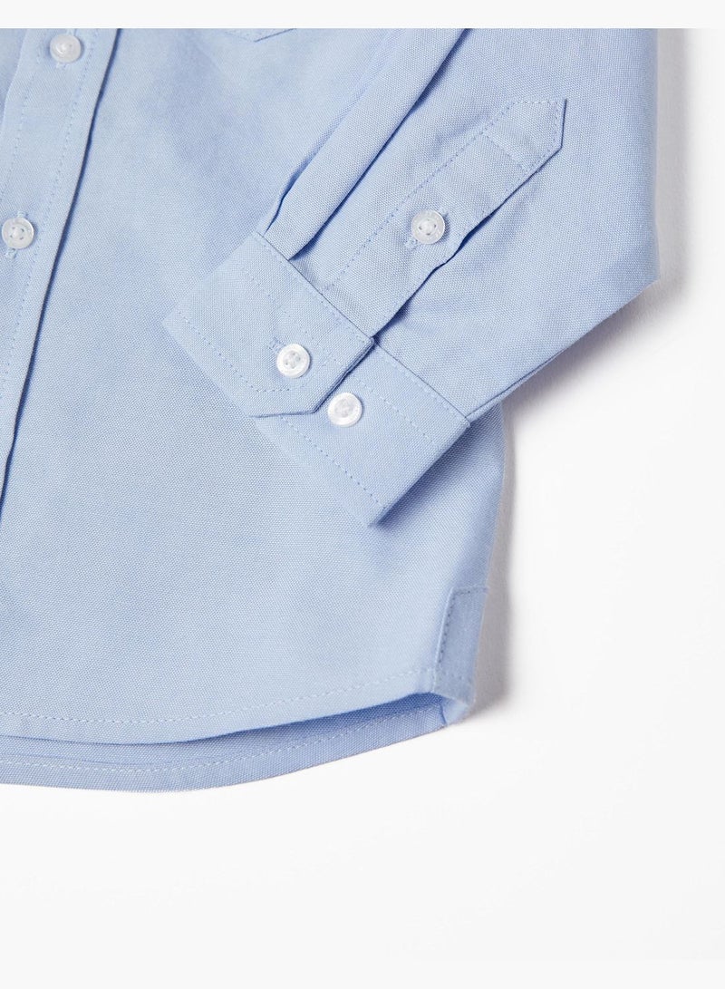 Zippy Long Sleeve Cotton Shirt For Baby Boys - Blue