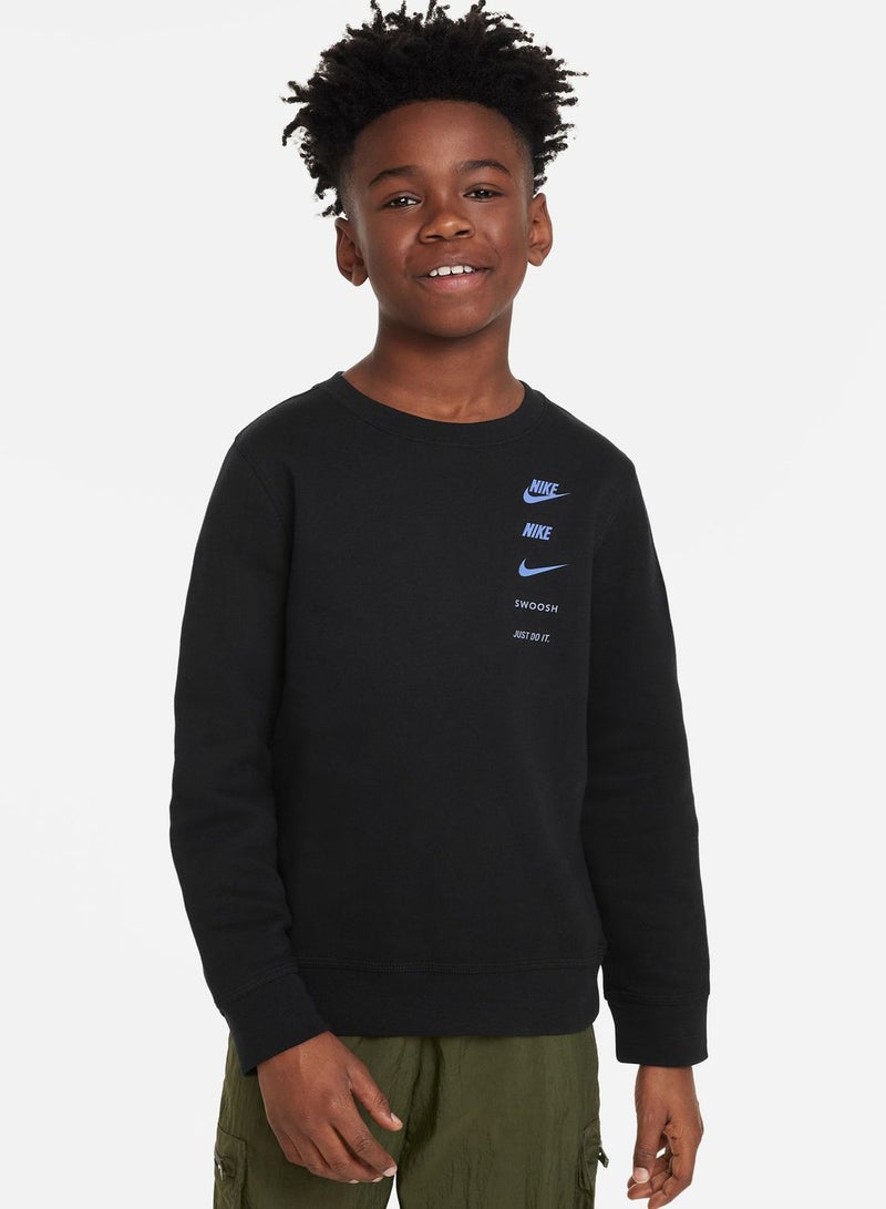 Kids Club Fleece Oversized Sweatshirt