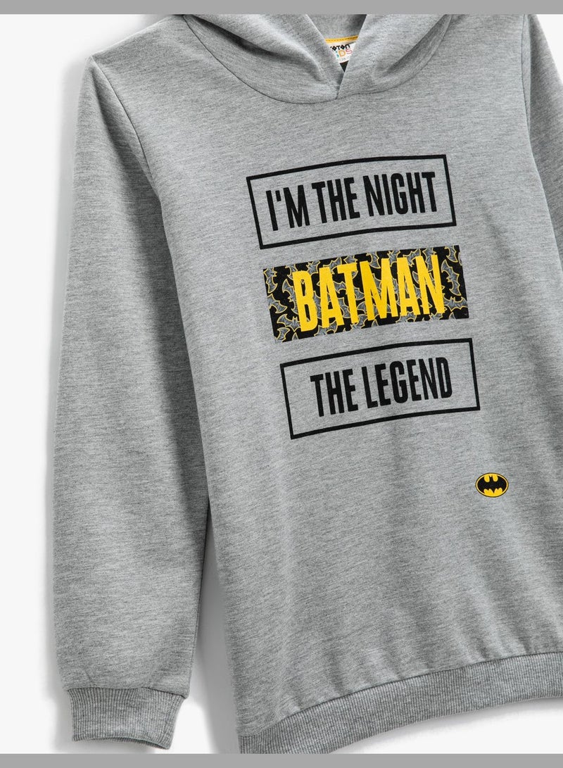 Batman Hoodie Printed Licensed Long Sleeve