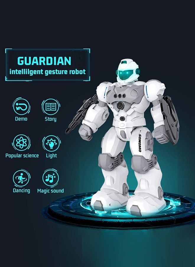 RC Robot Toys for Kids, Large Programmable Remote Control Smart Walking Dancing Robot Toy Gift with Gesture & Sensing for Kids