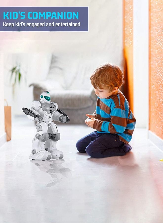 RC Robot Toys for Kids, Large Programmable Remote Control Smart Walking Dancing Robot Toy Gift with Gesture & Sensing for Kids