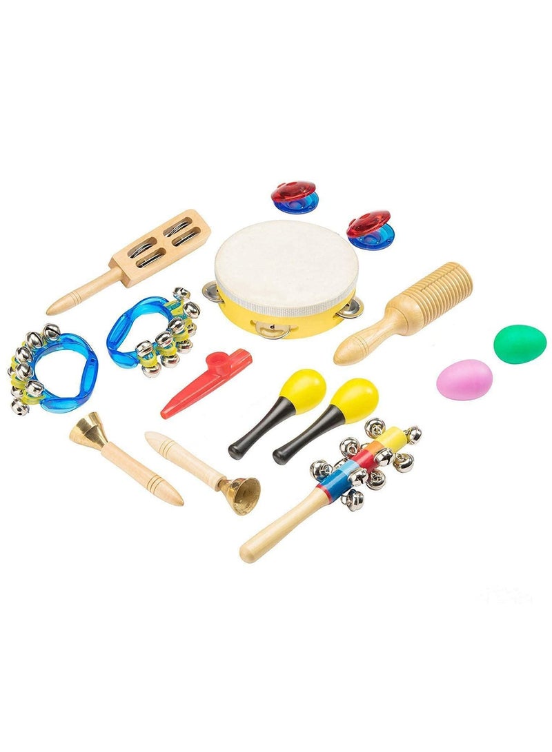 Musical Instruments Toddler Toys - Professional Preschool Music Education Toys Percussion Instruments Set Music Early Learning Toys Gifts for Boys and Girls with Storage Toddler Backpack