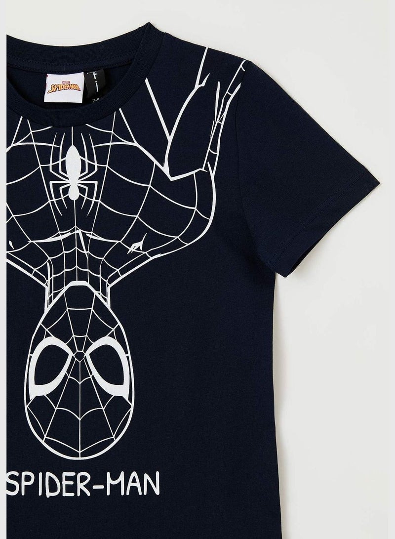 Licensed Spider Man Short Sleeve T-Shirt And Shorts Set