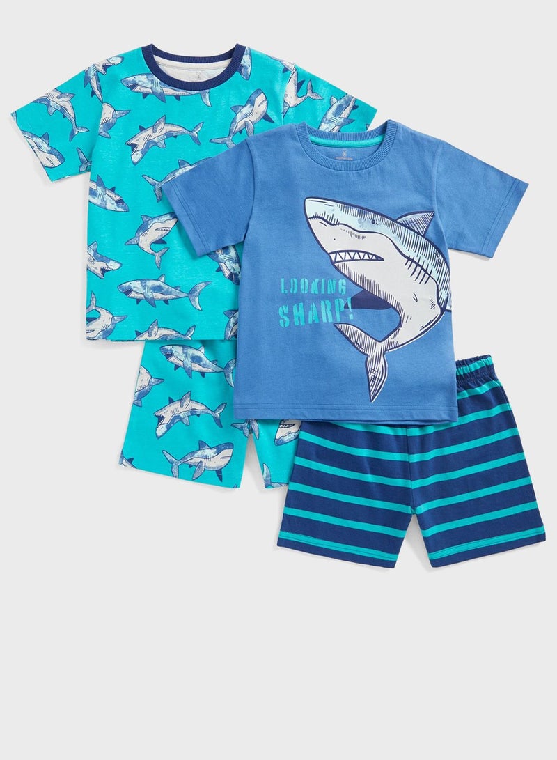 Youth 2 Pack Assorted T-Shirt & Shorts Set