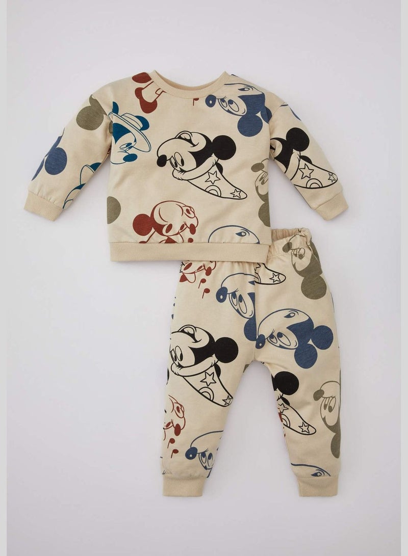 Baby Boy 2-Pack Disney Mickey & Minnie Licenced Bike Neck Knitted Set