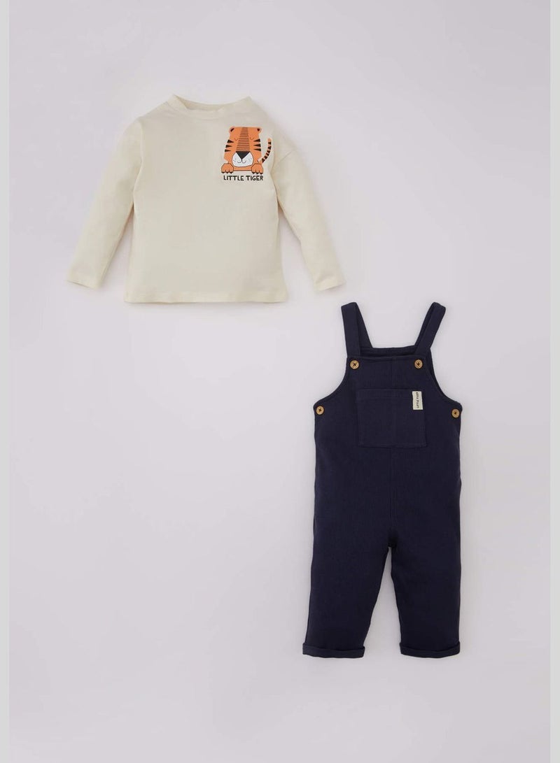 Baby Boy 2-pack Knitted Set T-shirt Salopette