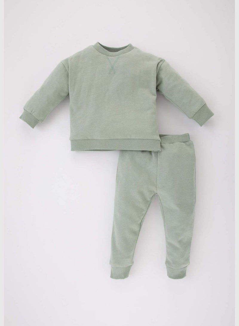 Baby Girl 2-pack Knitted Set Sweatshirt Pants