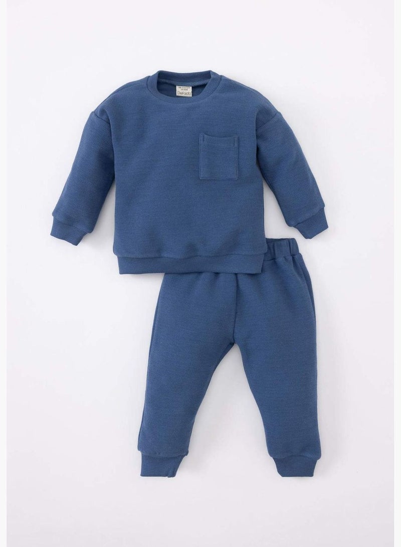 Baby Boy 2-pack Knitted Set Sweatshirt Pants