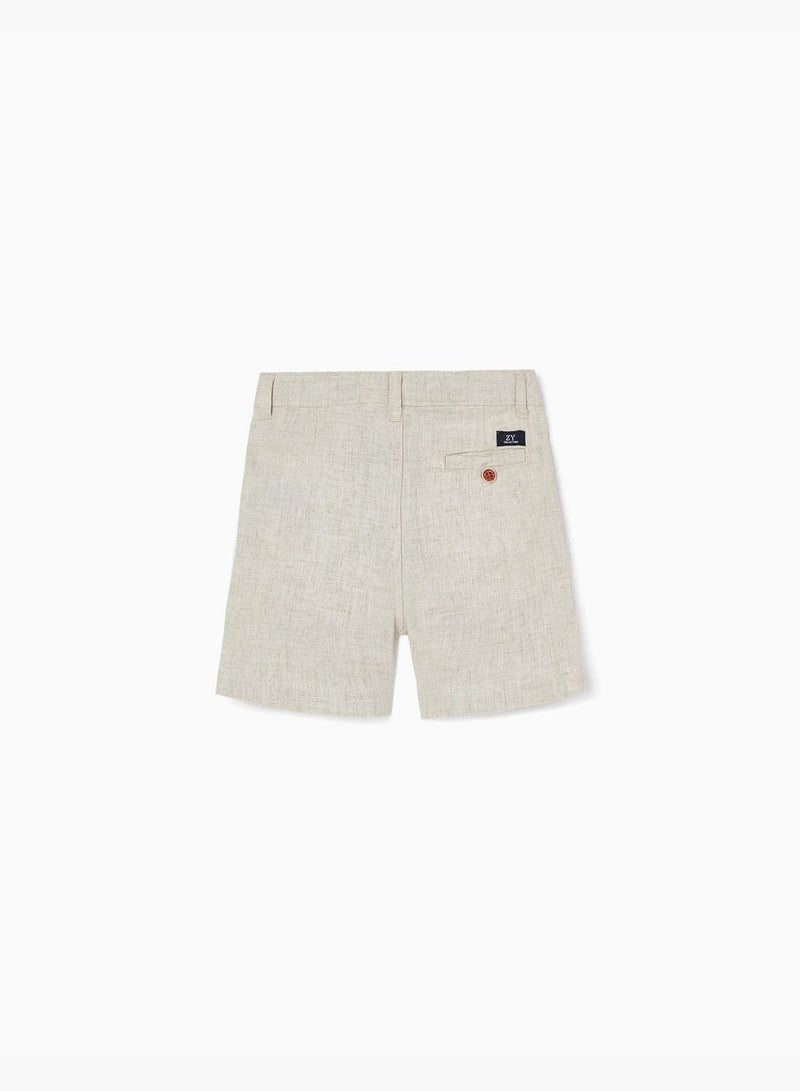 Zippy Shorts With Linen For Baby Boys