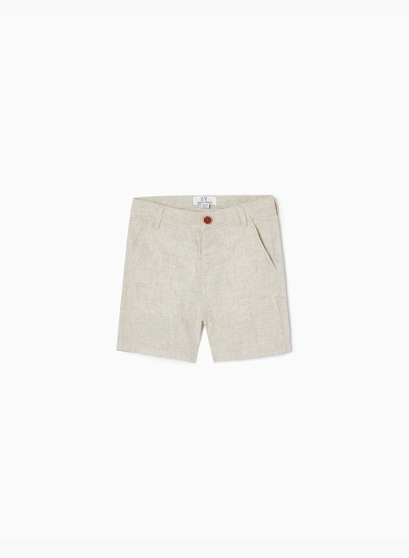 Zippy Shorts With Linen For Baby Boys