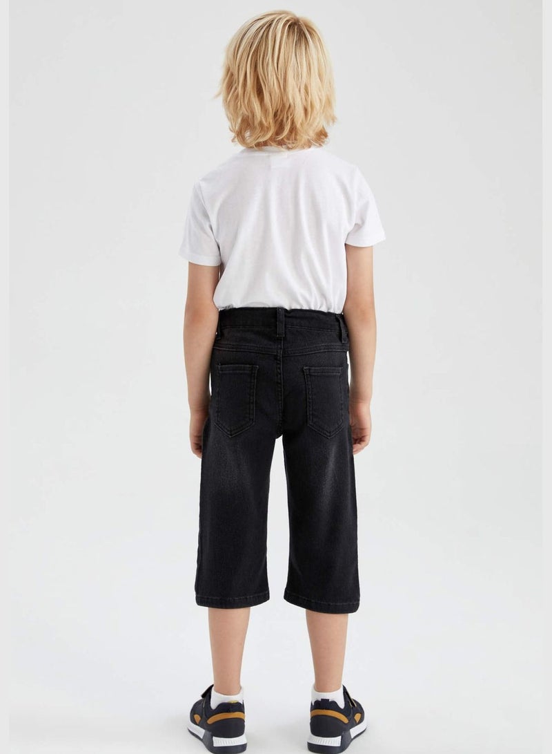 Boy 5 Pocket Denim Bermuda