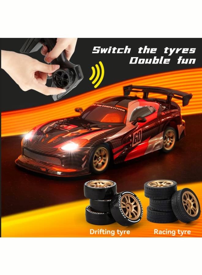 Remote Control Race Car - 1:16 RC Drift Car - High Speed Vehicle Toy - 4WD, 360 Degree Drift, 2.4Ghz, Strong Power, 2 Sets of Tires