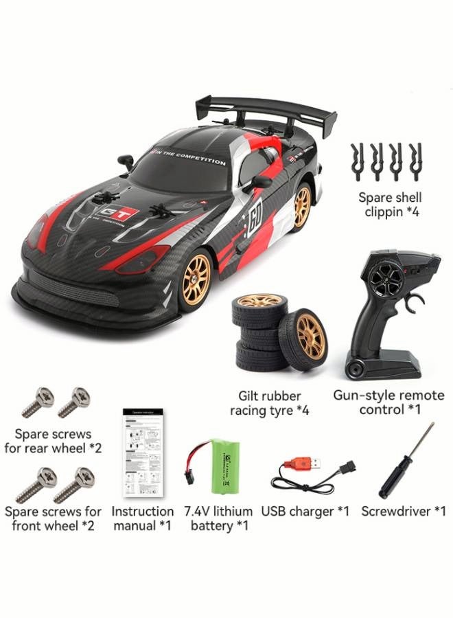 Remote Control Race Car - 1:16 RC Drift Car - High Speed Vehicle Toy - 4WD, 360 Degree Drift, 2.4Ghz, Strong Power, 2 Sets of Tires