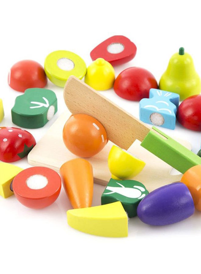 Wooden Kitchen Fruit And Vegetable Pretend Play Toys
