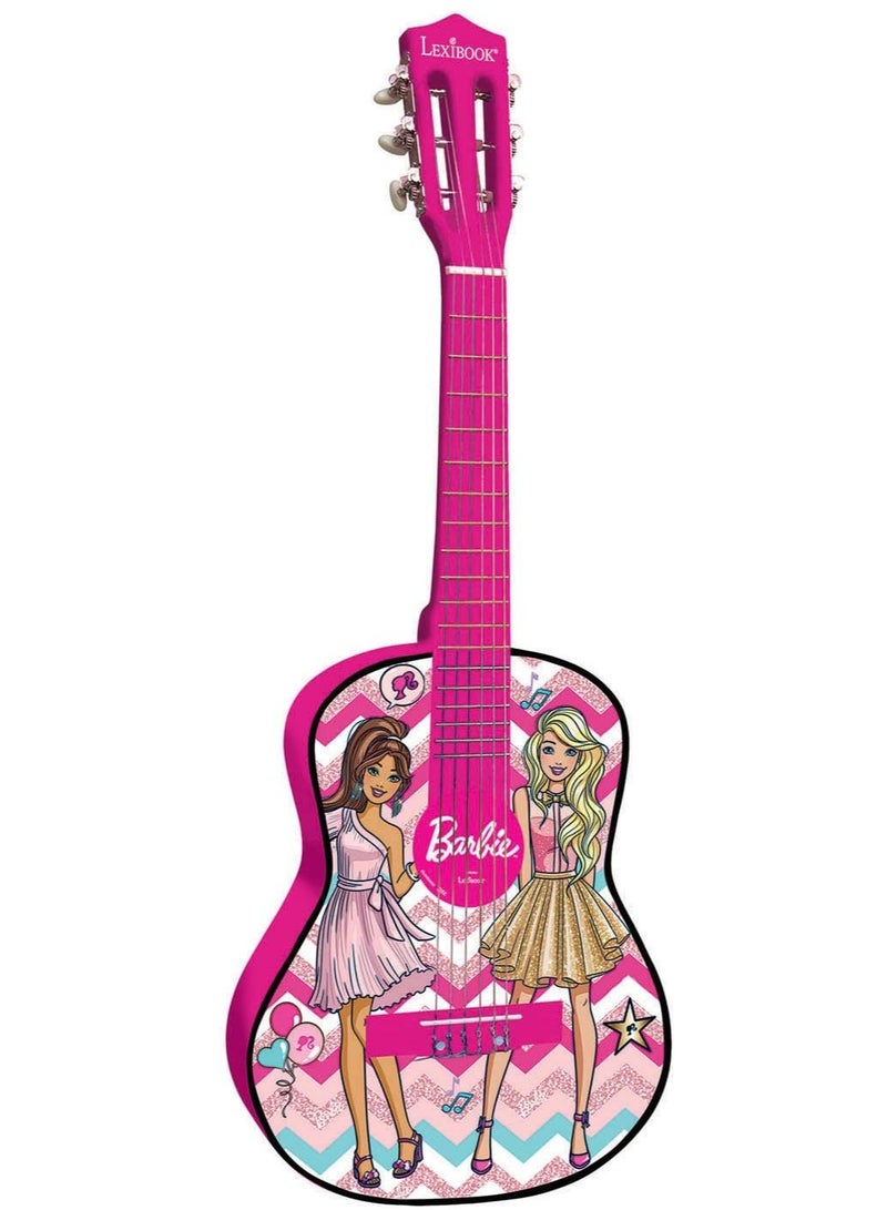 Barbie Wooden AcoUStic Guitar, Learning Guide Included, Pink