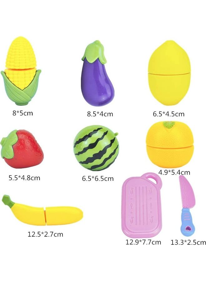 9-Piece Fruits And Vegetables Cutting Toys