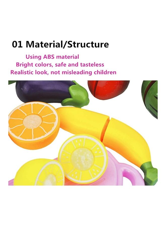 9-Piece Fruits And Vegetables Cutting Toys