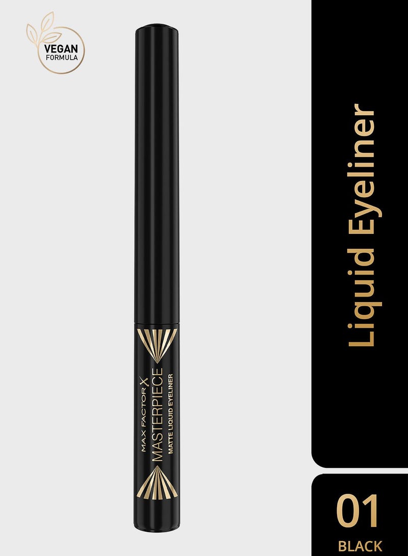 Max Factor Masterpiece Matte Liquid Eyeliner -01- Black, 1.7Ml
