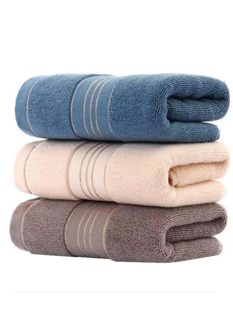 Hand Towels for Bathroom, 3 Pcs Cotton Face Towels, Super Soft Highly Absorbent Hand Towel Set, for Gym, Shower, Hotel, Spa 33x76 cm