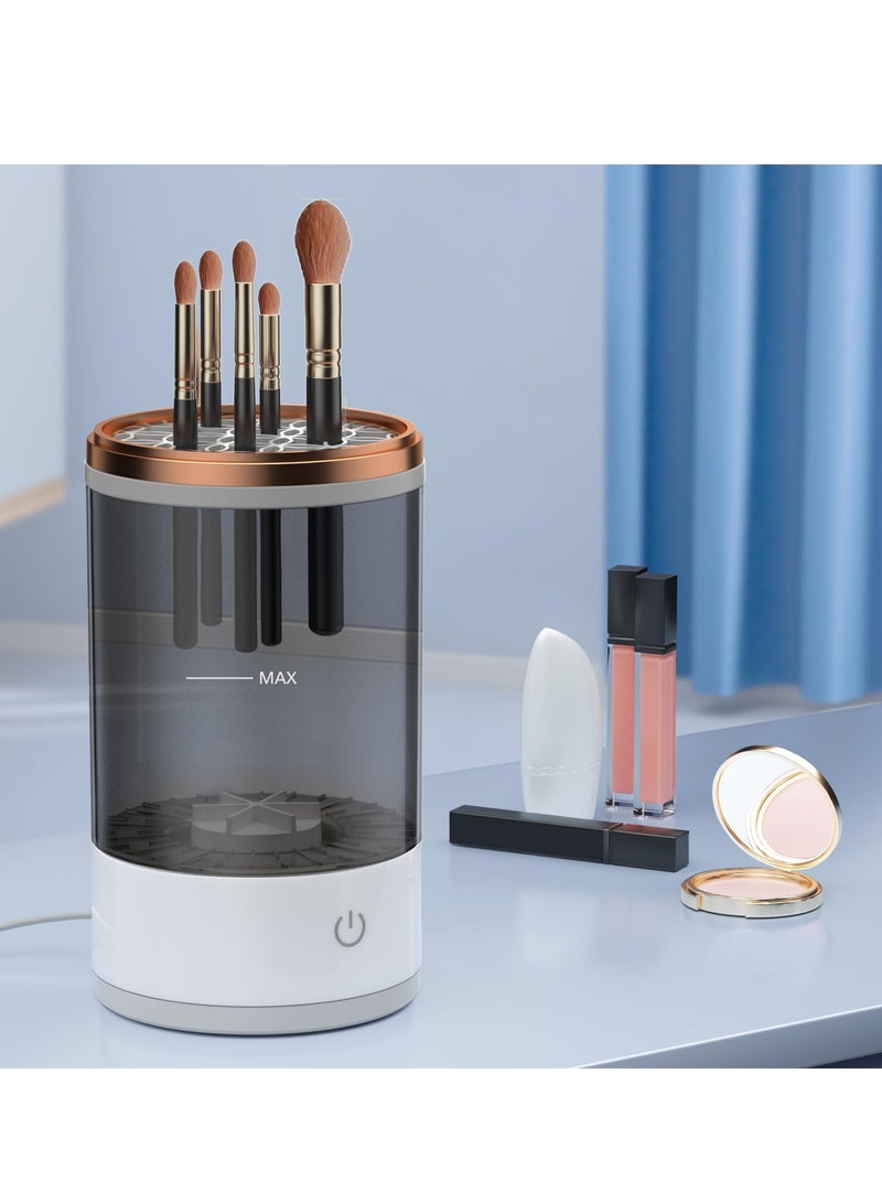 Electric Makeup Brush Cleaner Machine, USB Make up Brush Cleaner, Portable Electric Makeup Brush Cleaner, Makeup Brush Cleaner Machine with Makeup Brush Cleaner Mat for All Size Makeup Brush