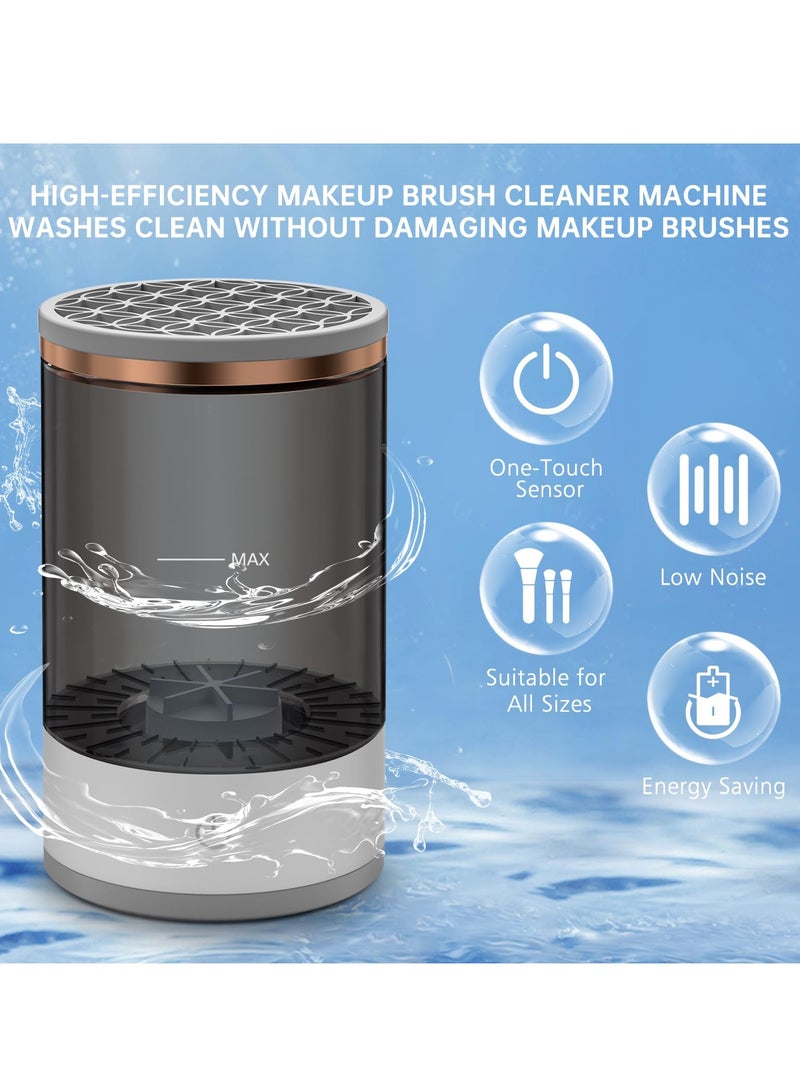 Electric Makeup Brush Cleaner Machine, USB Make up Brush Cleaner, Portable Electric Makeup Brush Cleaner, Makeup Brush Cleaner Machine with Makeup Brush Cleaner Mat for All Size Makeup Brush