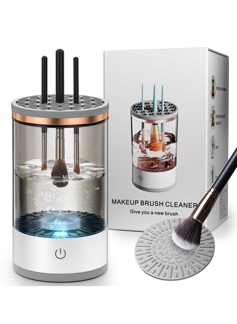 Electric Makeup Brush Cleaner Machine, USB Make up Brush Cleaner, Portable Electric Makeup Brush Cleaner, Makeup Brush Cleaner Machine with Makeup Brush Cleaner Mat for All Size Makeup Brush
