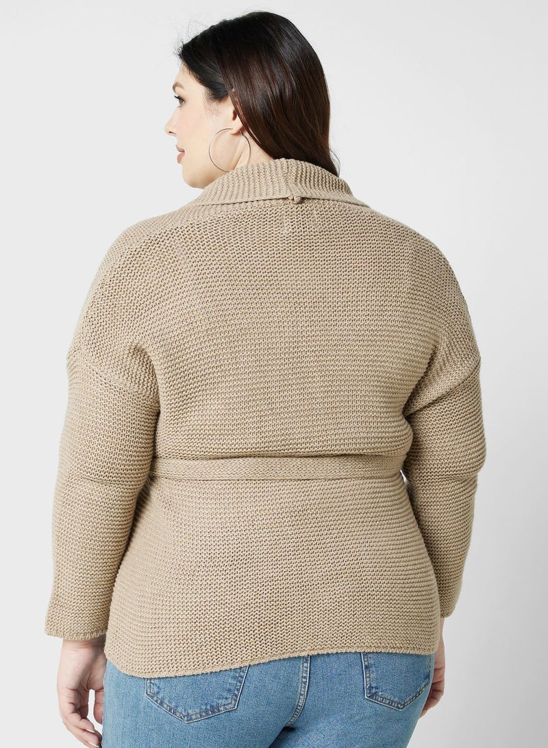 Cardigan With belt