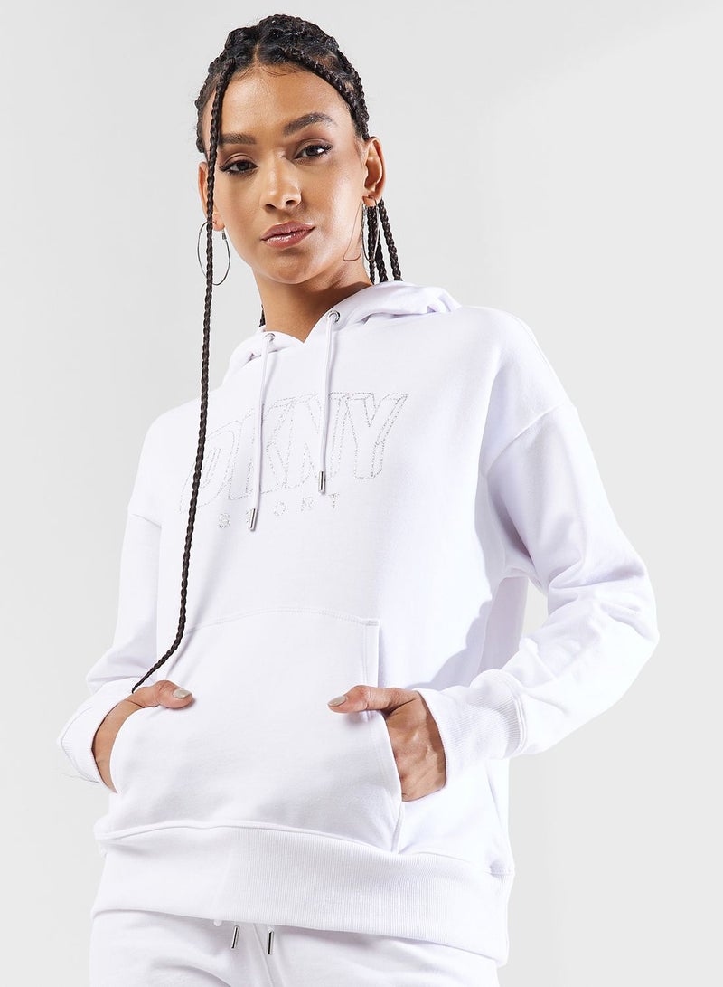 Logo Drawstring Hoodie